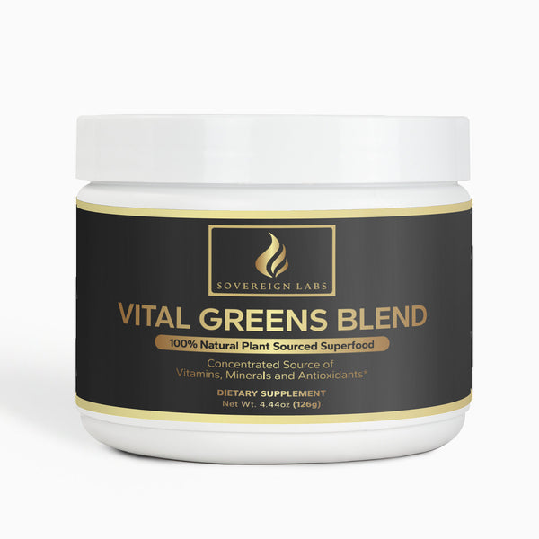 Vital Greens Blend - All-Natural Daily Green Superfood Powder for Energy & Wellness, Non-GMO, Vegan-Friendly, 30 Servings