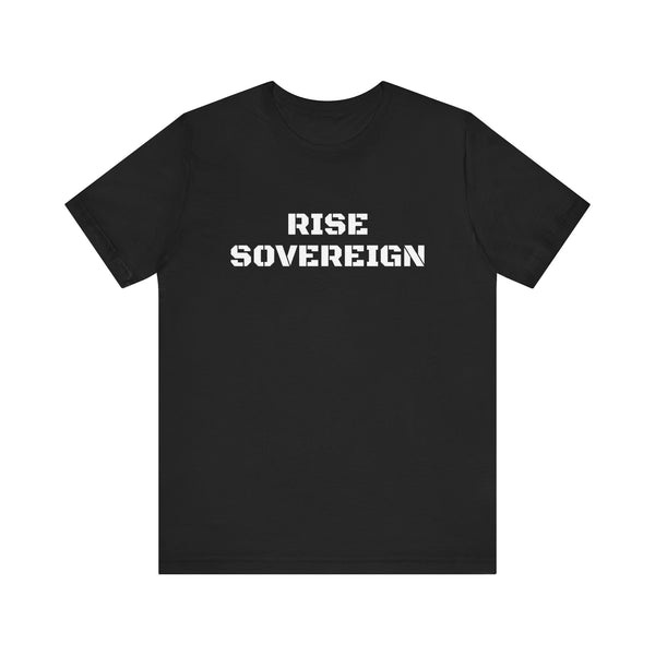 Inspirational Gym Shirts for Men - Motivation for Your Workout - RISE SOVEREIGN - Front